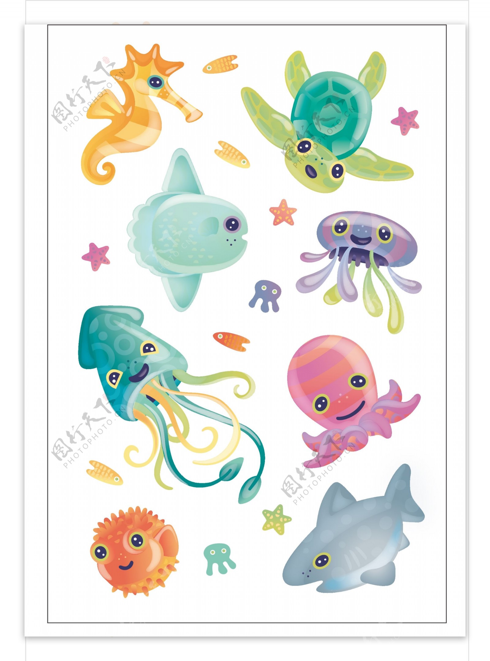 海注动物卡通动物