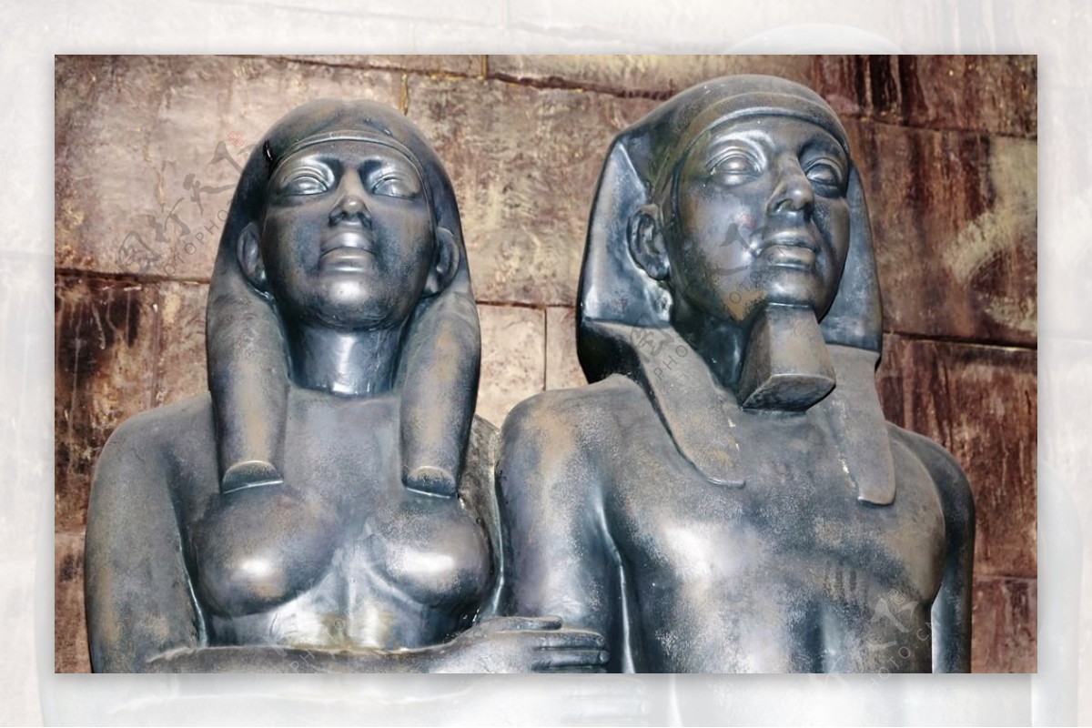 埃及人物塑像