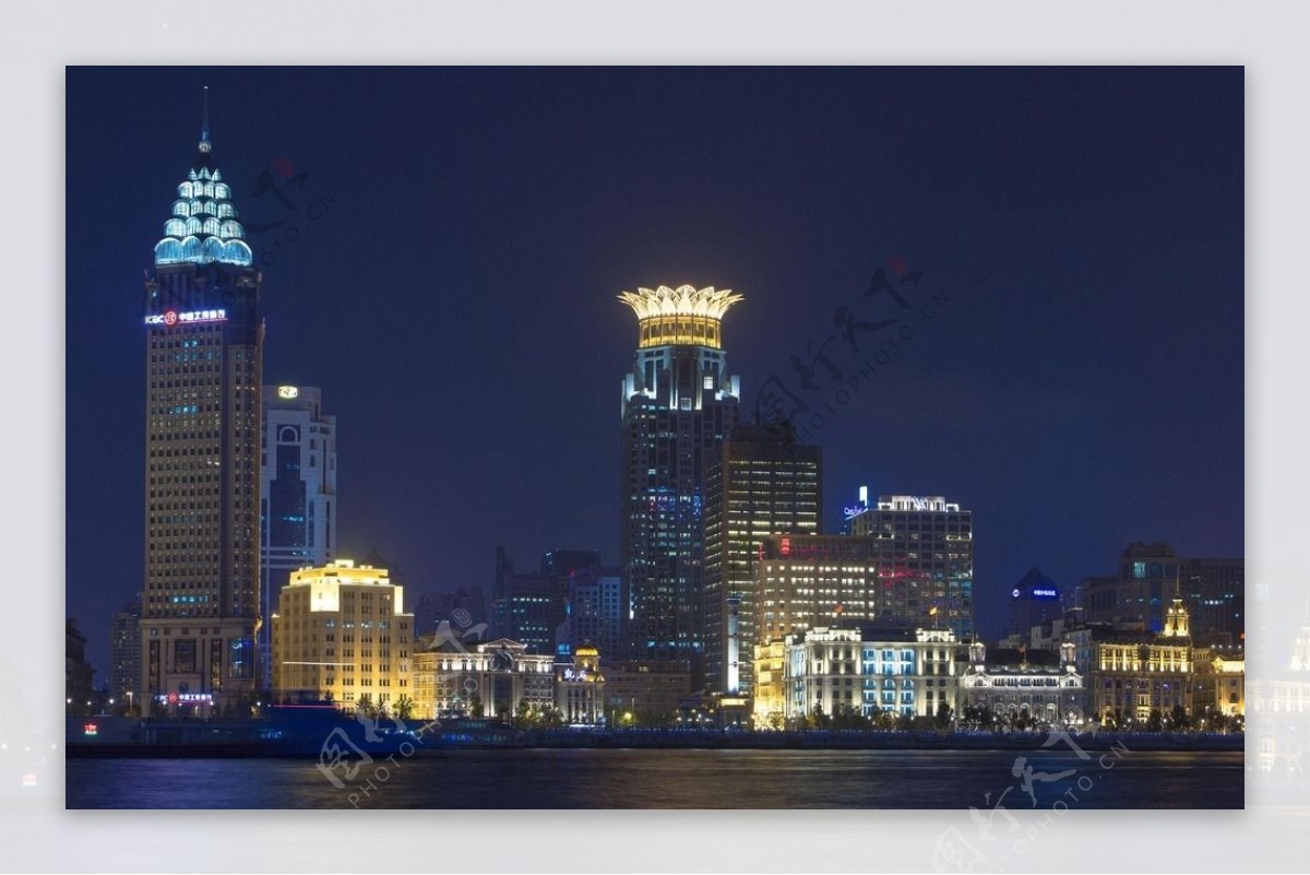 上海延安东路外滩夜景