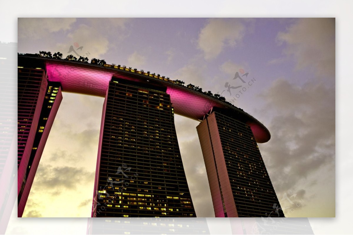 新加坡滨海金莎大酒店夜景