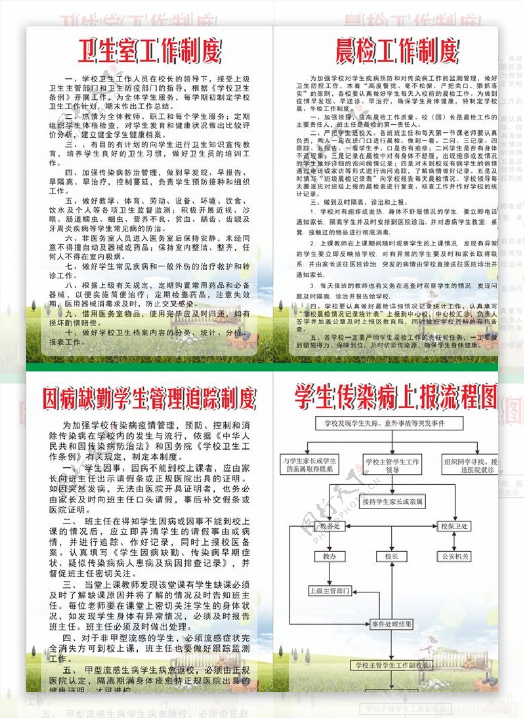 学校卫生室传染病上报制度