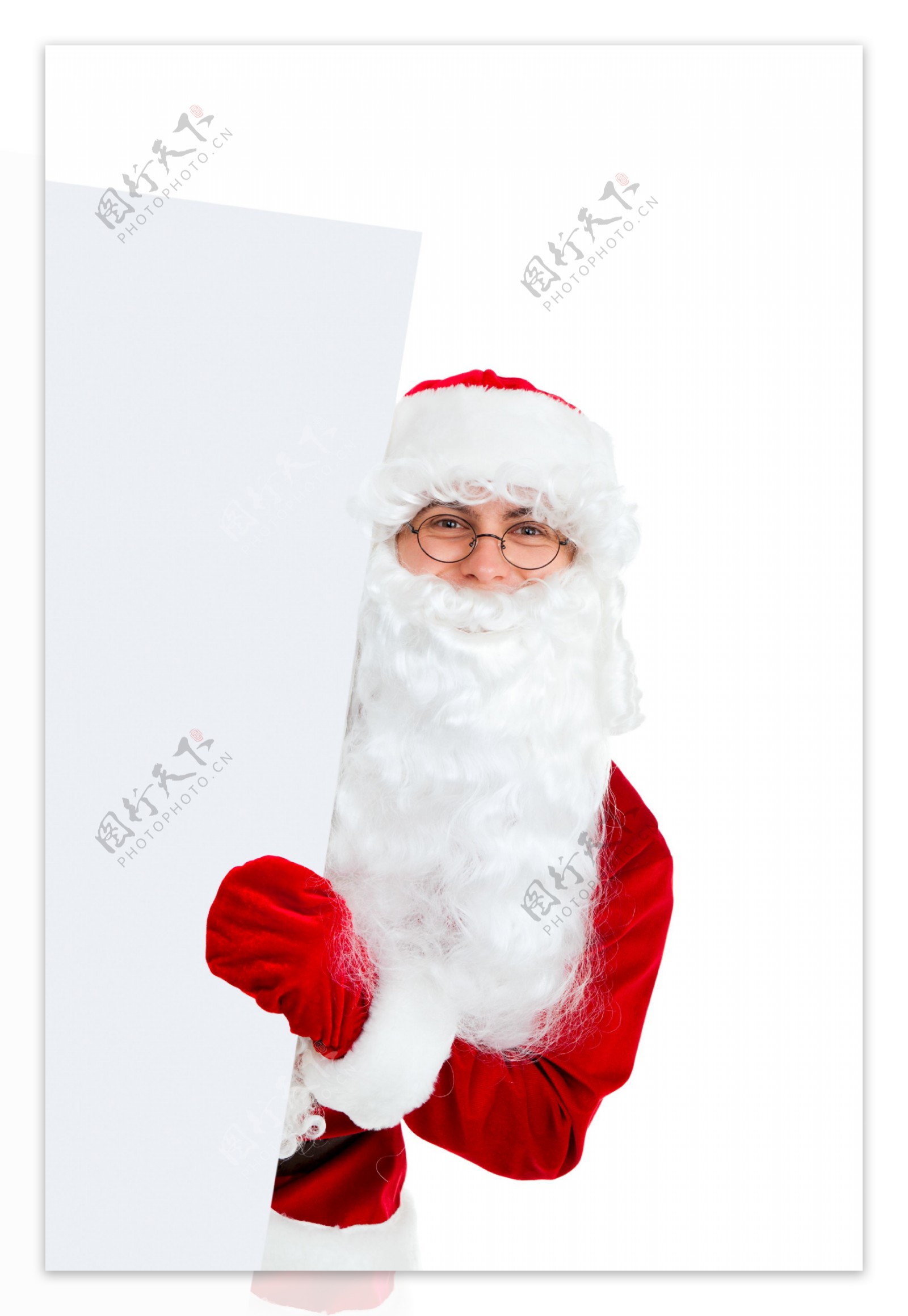 微笑的圣诞老人图片