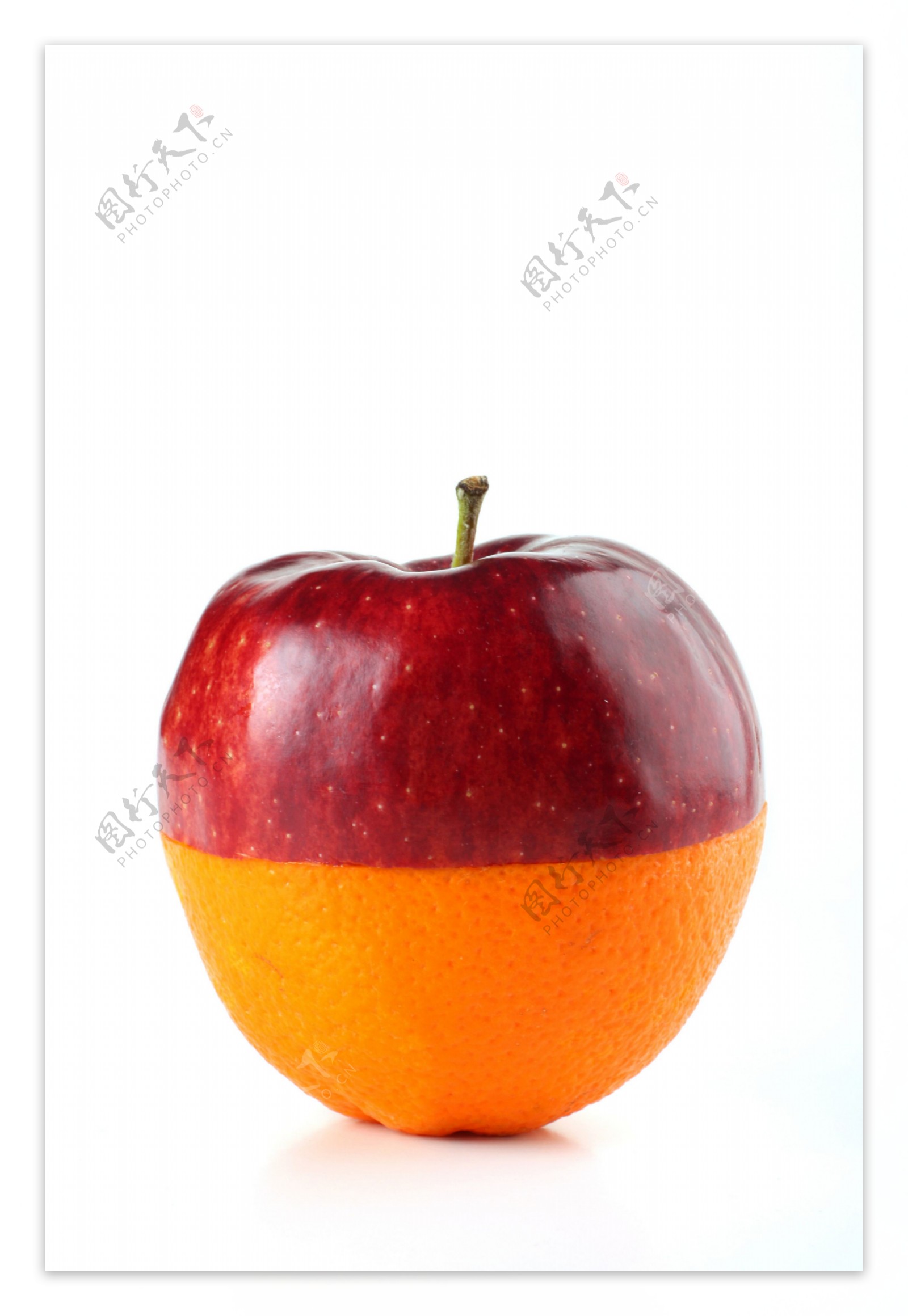 艺术苹果橙子组合图片