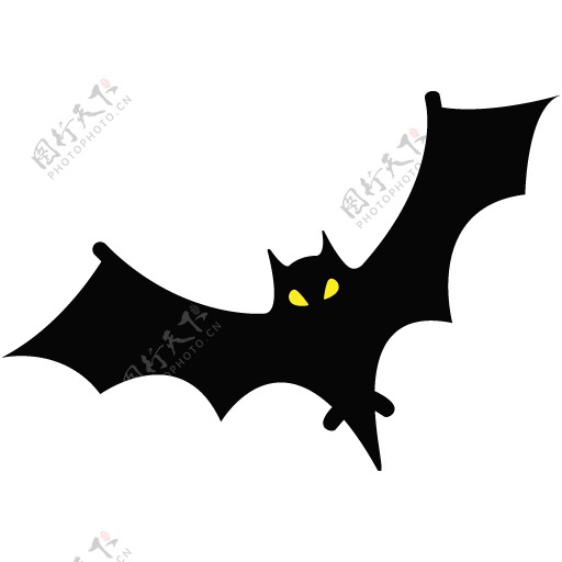 卡通黑色蝙蝠蝙蝠图片免抠png透明素材