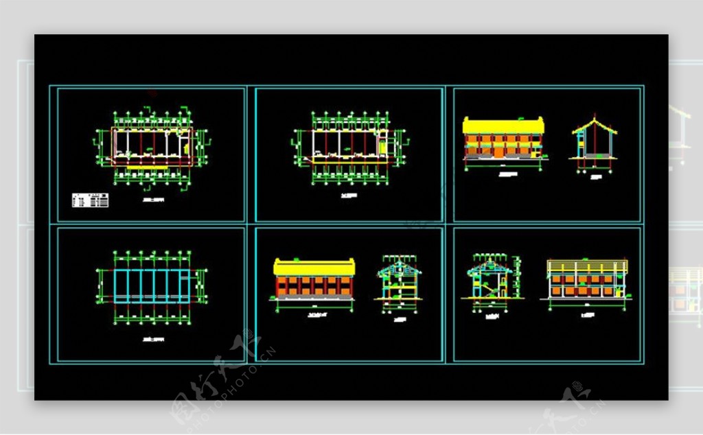 某古建群CAD图纸