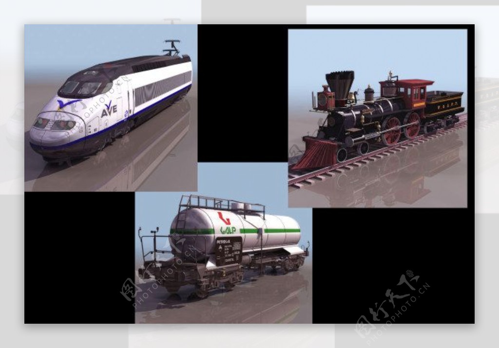 9款火车模型