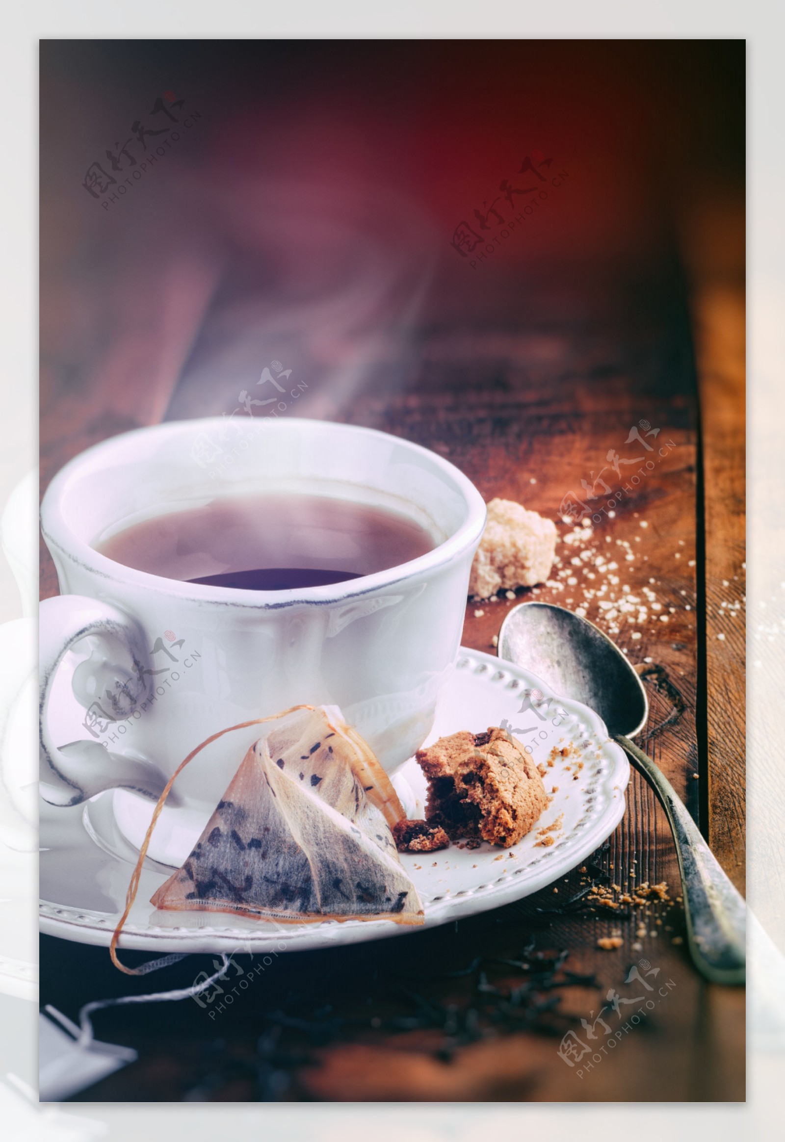 茶叶红糖和红茶图片