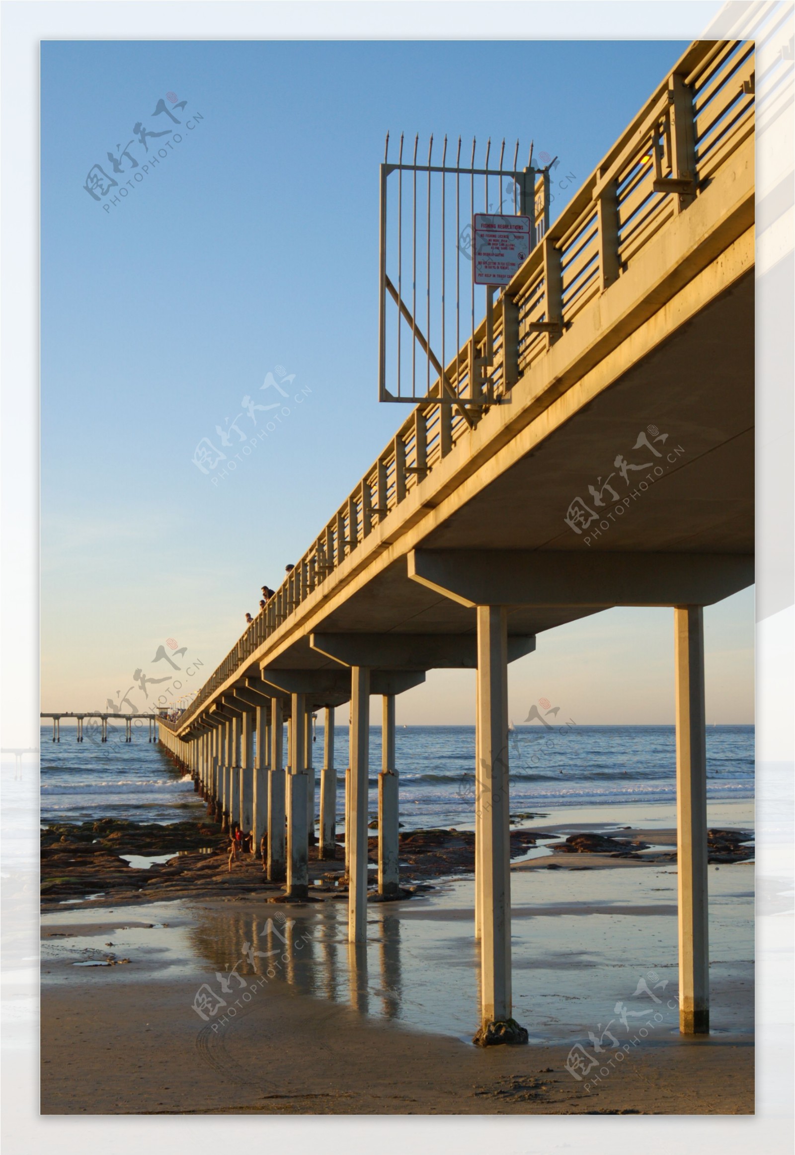 海上观景桥摄影