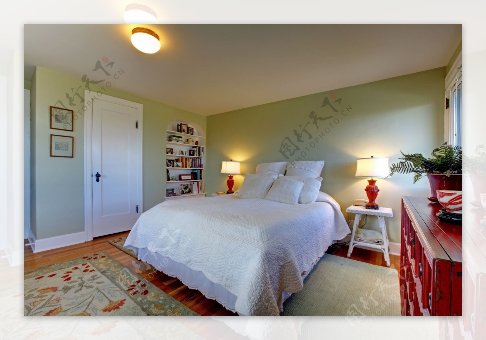 温馨卧室效果图图片素材-编号24759901-图行天下