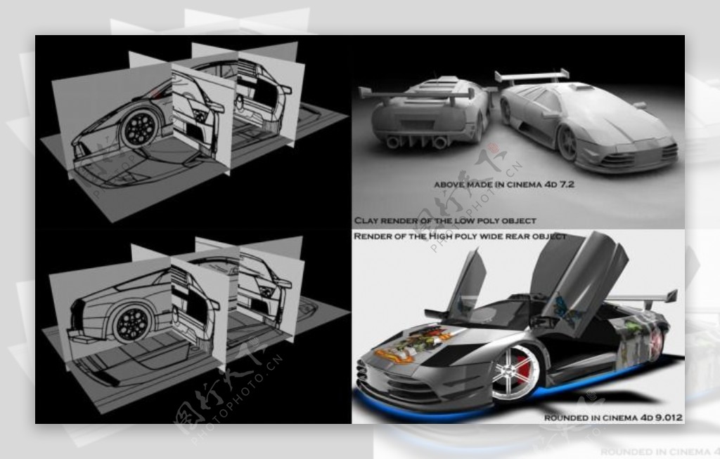 3D赛车模型