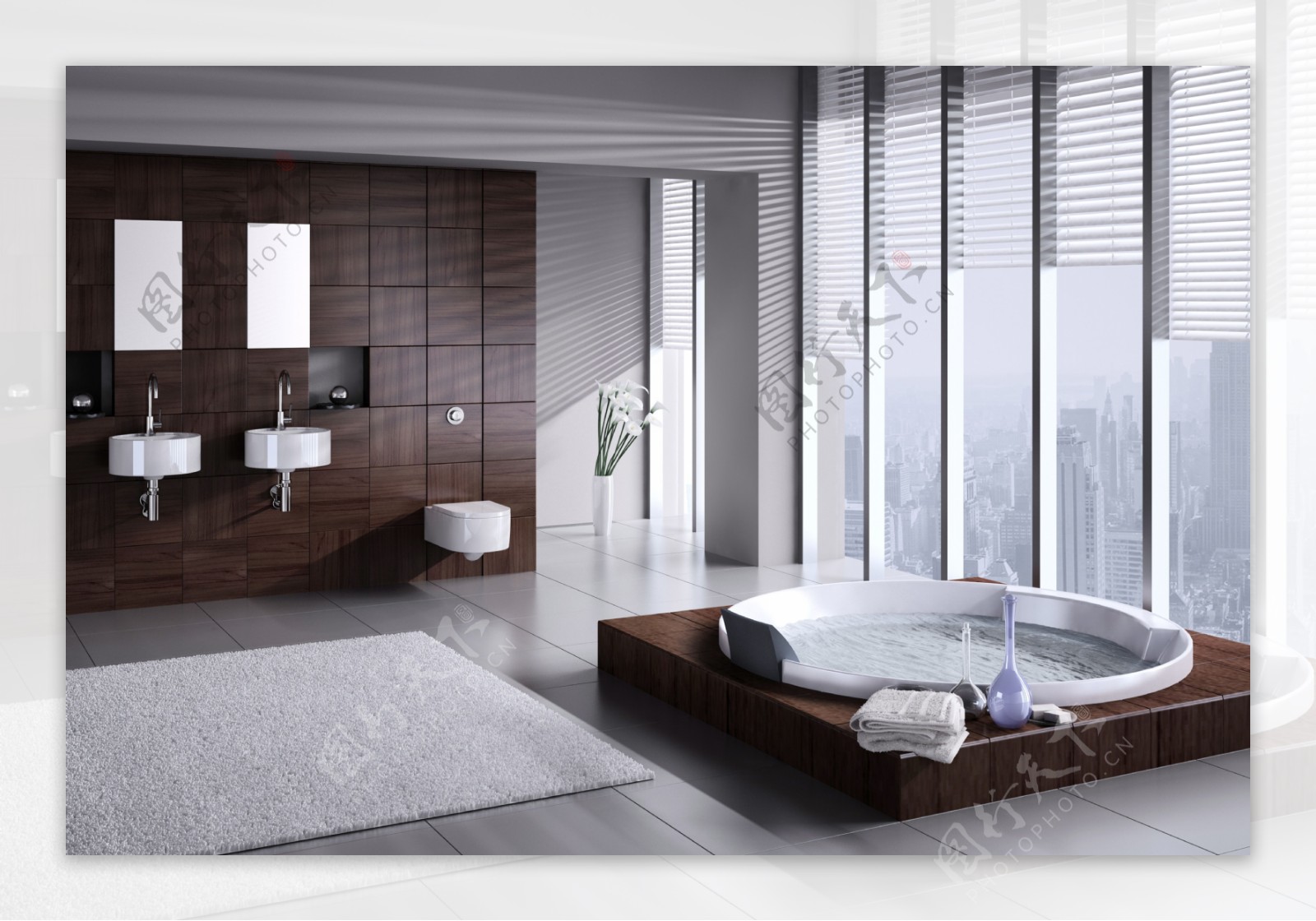 白色简约浴室设计图片