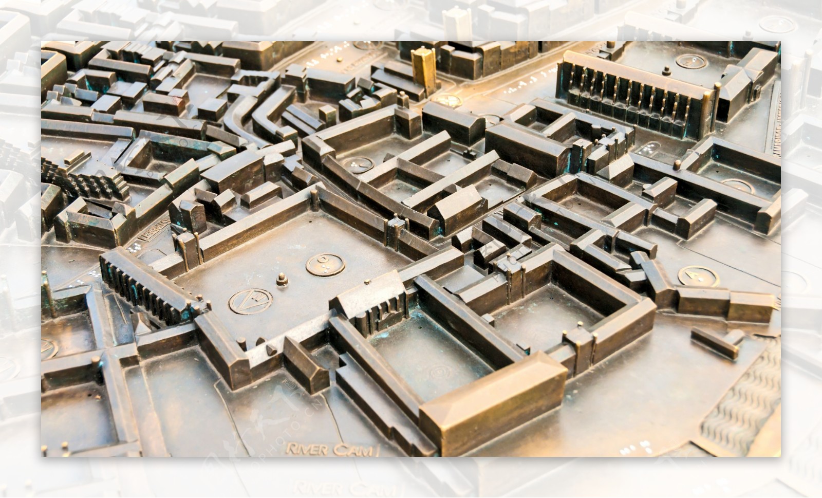 金属城市建筑模型图片