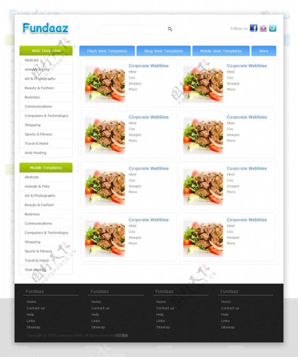 点餐系统网页素材