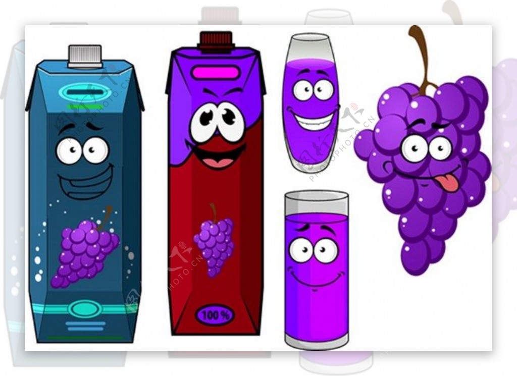 紫色葡萄汁饮料背景图