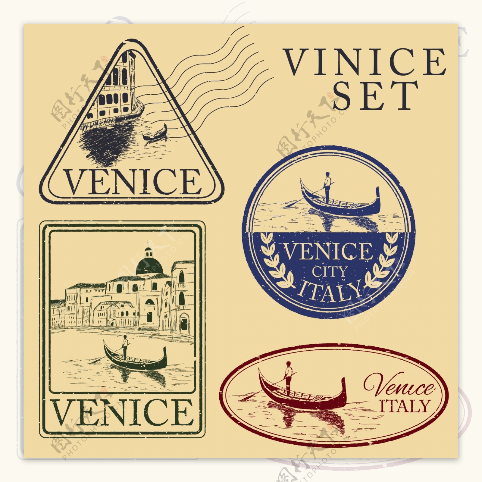 威尼斯旅行图章