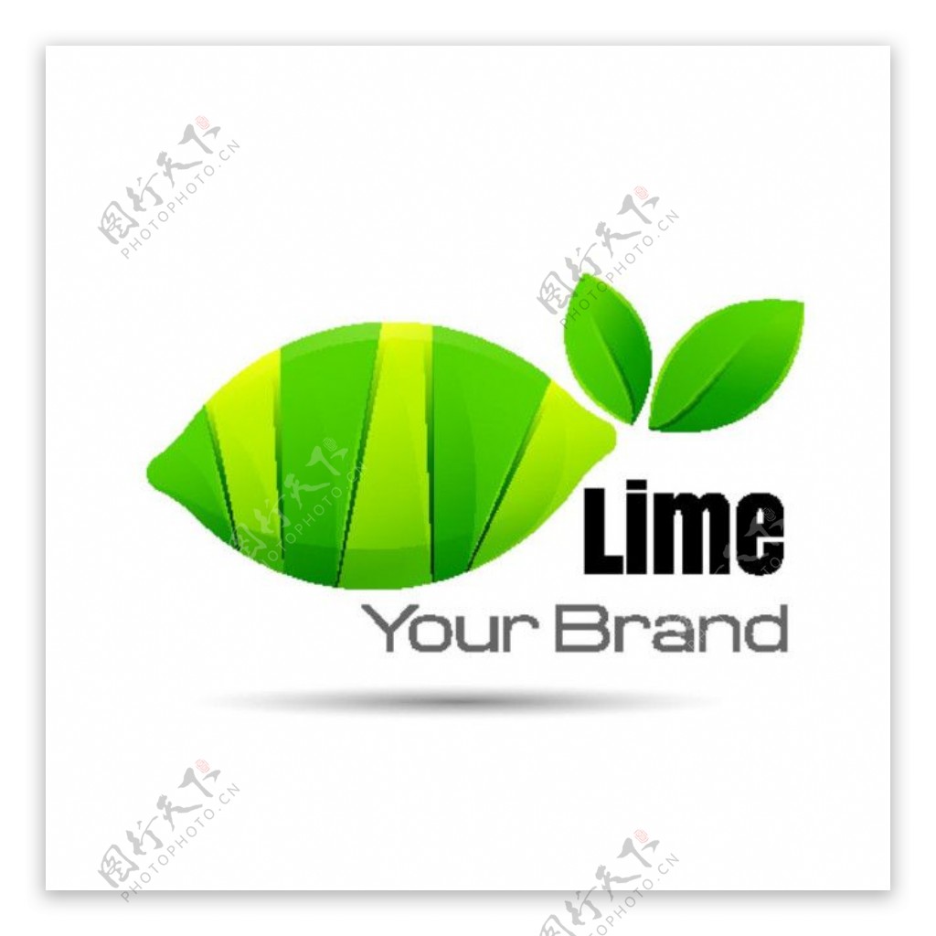柠檬和叶子logo图片