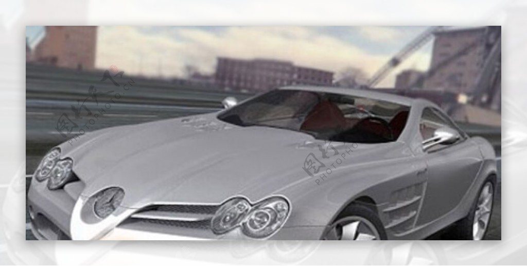 梅赛德斯奔驰概念图制作3D模型