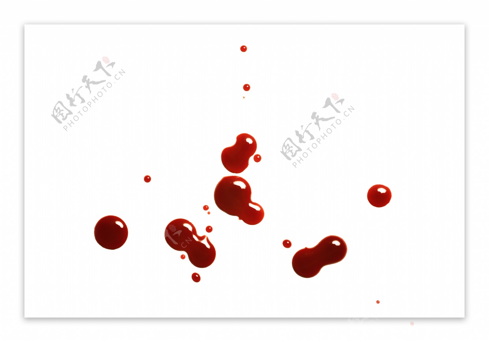 卡通血滴图片
