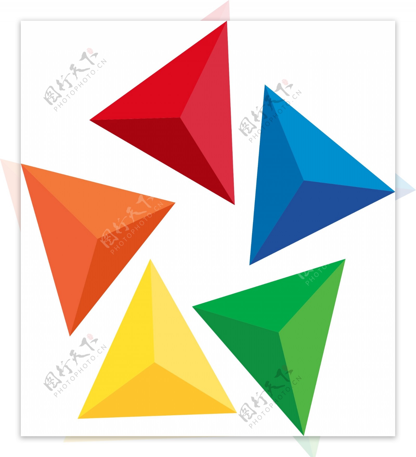五色色彩logo