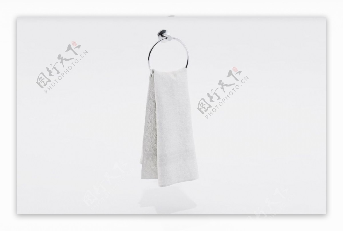 白色柔软毛巾模型