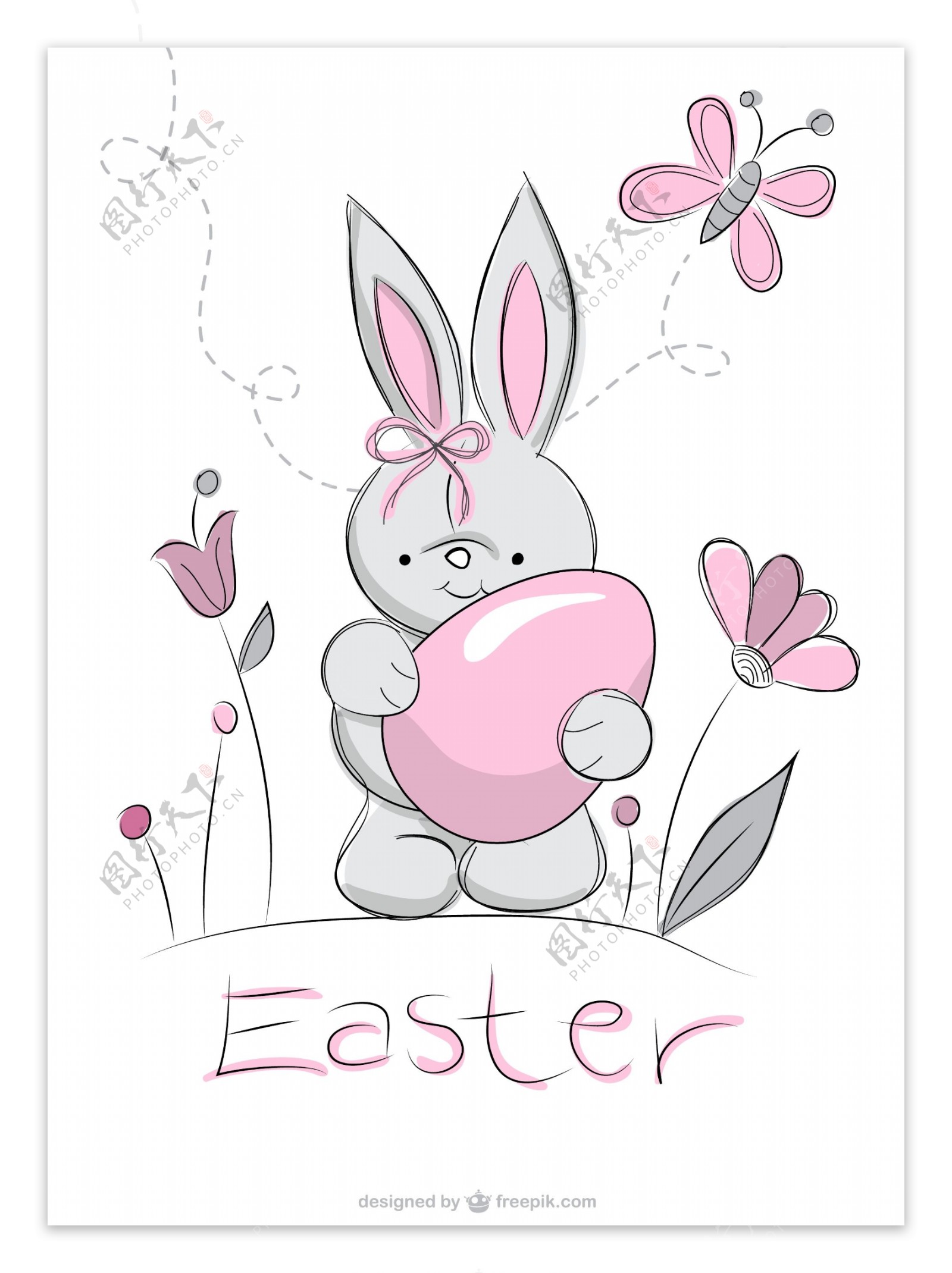 复活节的兔子图