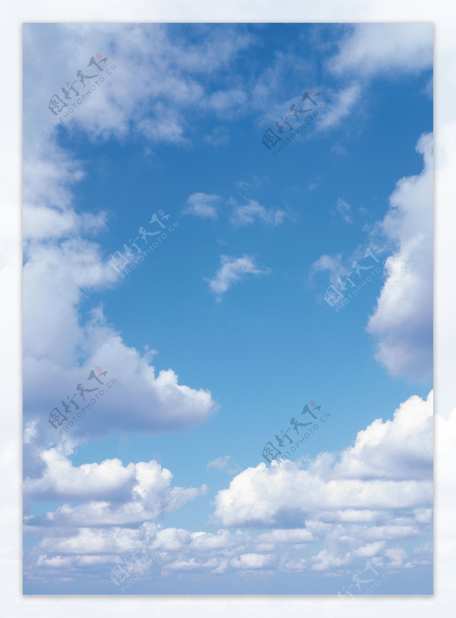 高清晰漂亮的蓝天白云写真图片图片