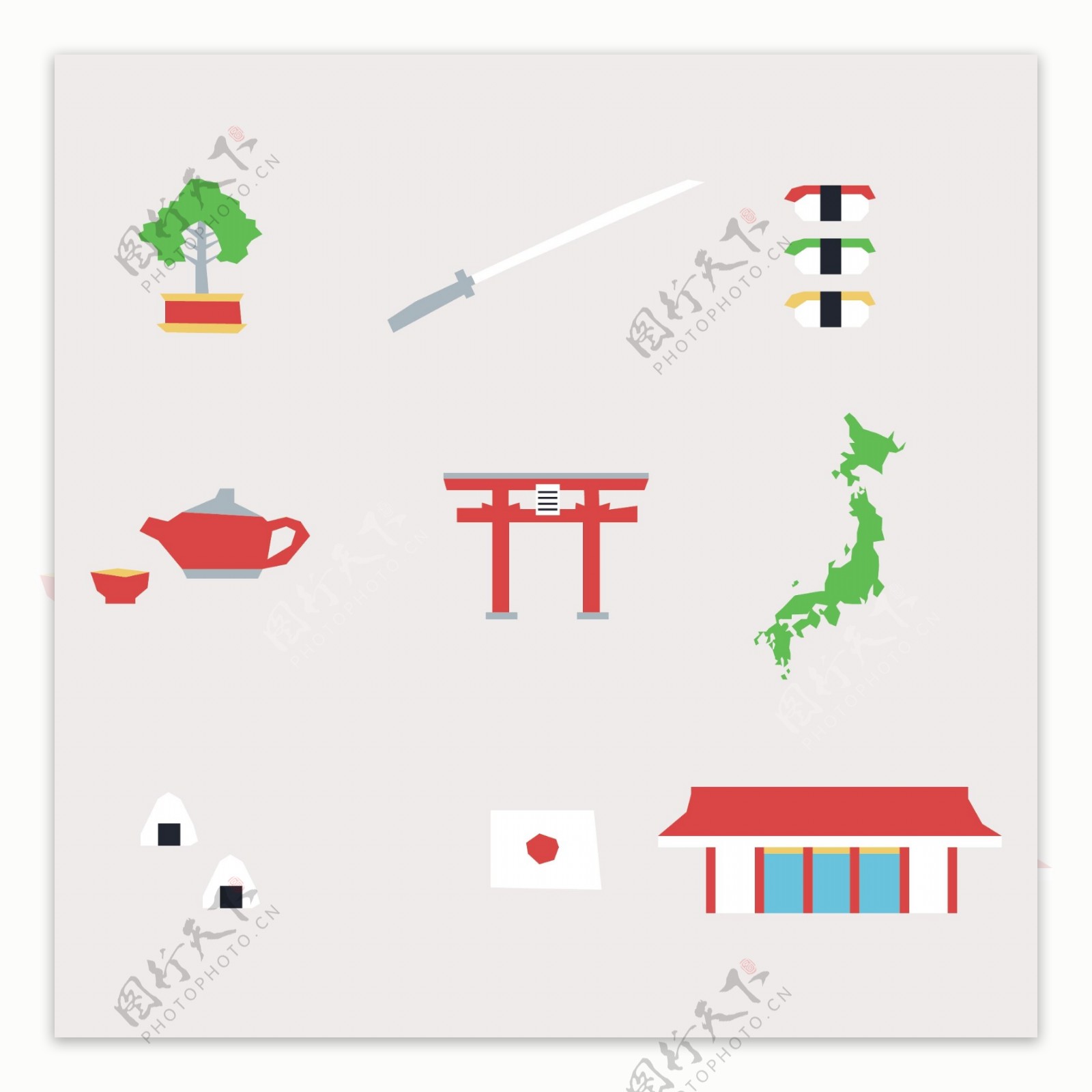 日式日本图标