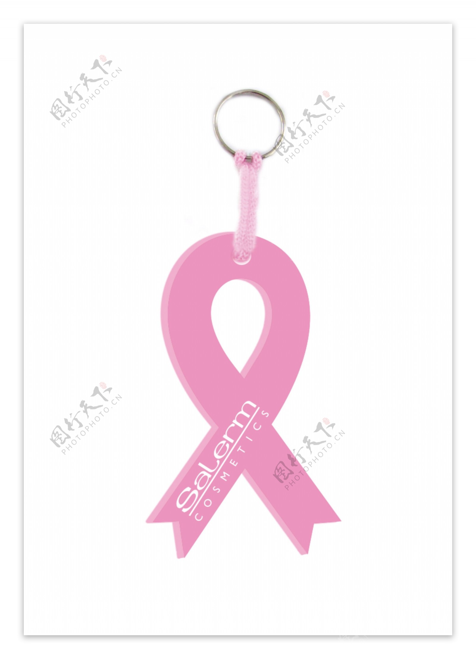 粉色钥匙圈