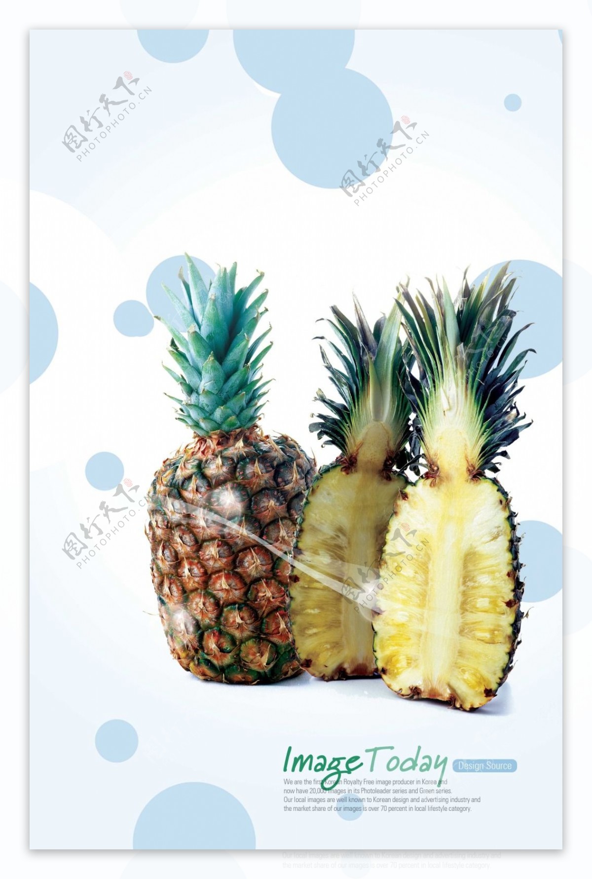 菠萝宣传海报PSD素材下载