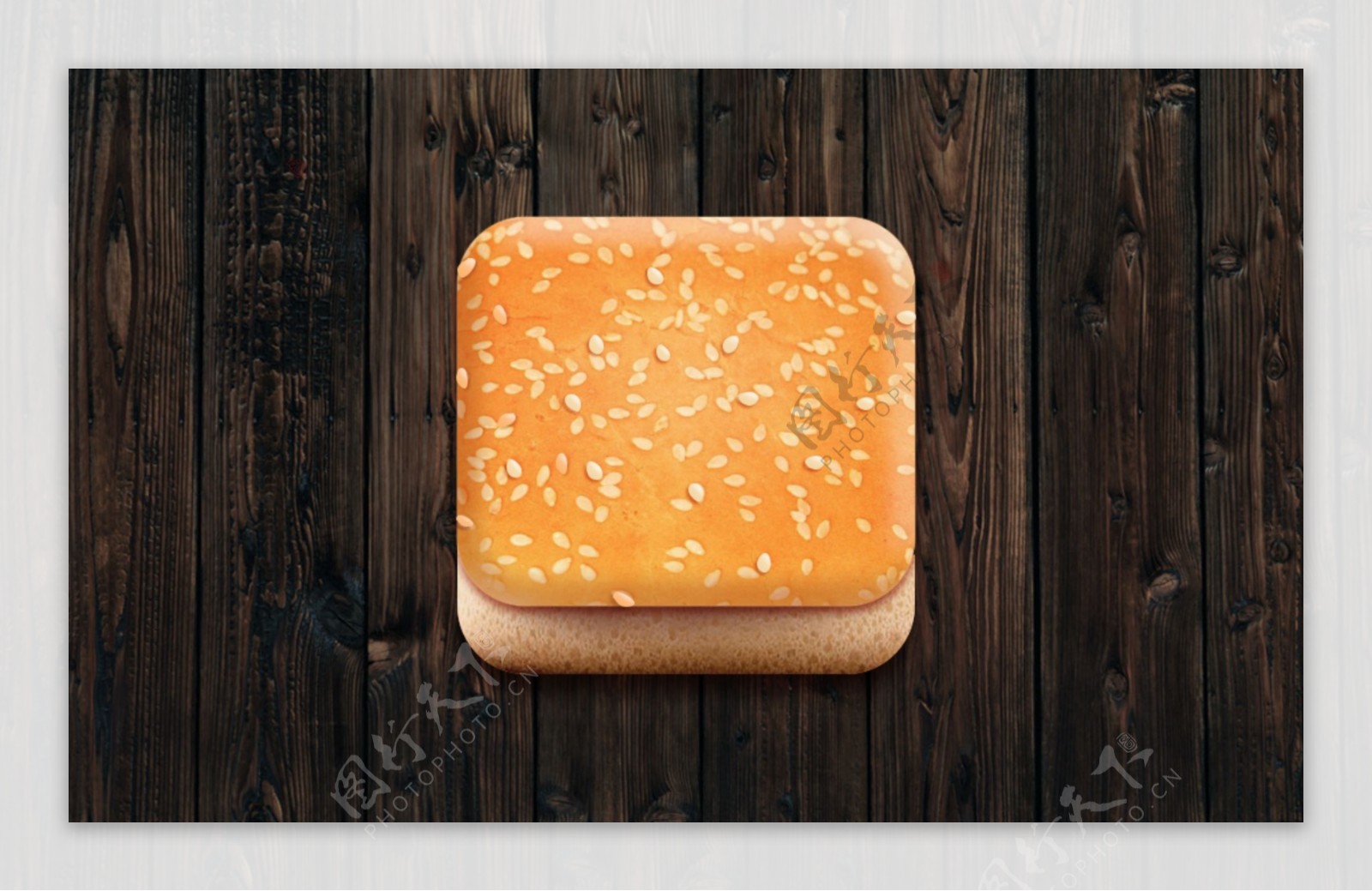 面包食物立体图标设计