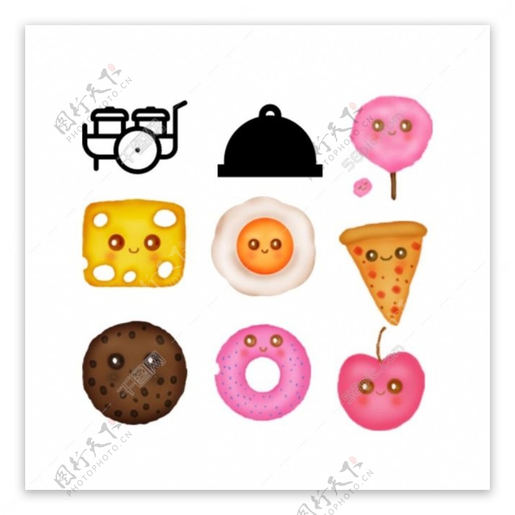 甜筒饼干ICON食品厨具图标图片免费下载