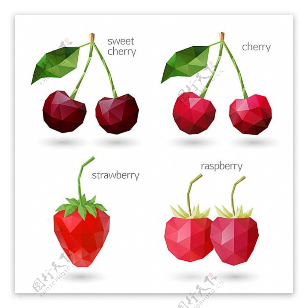 低面设计4款莓果