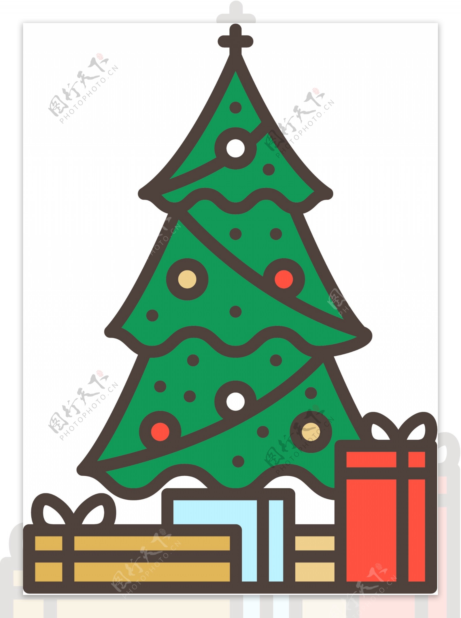多色精美圣诞icon图标