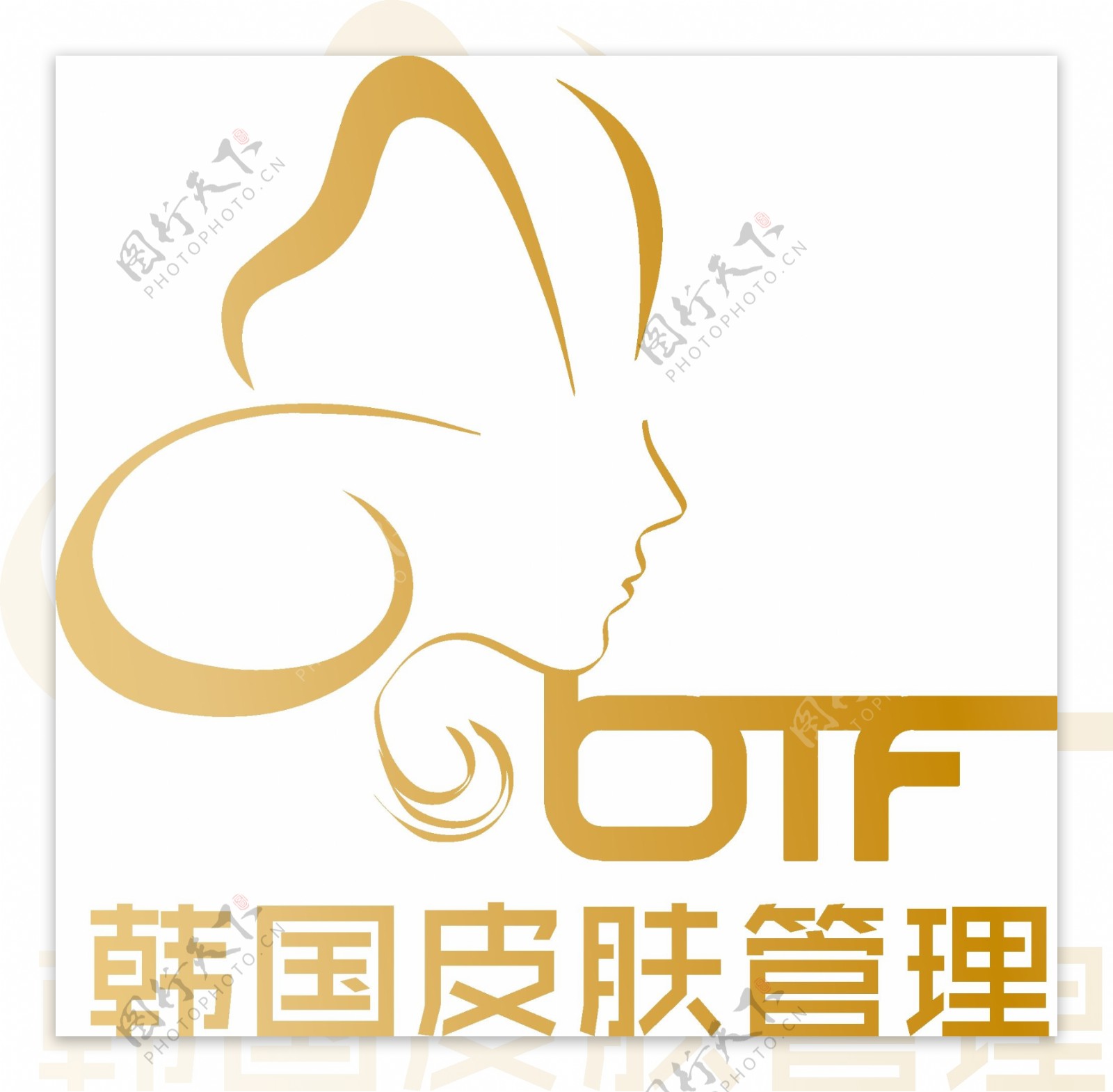 btf韩国皮肤管理logo设计