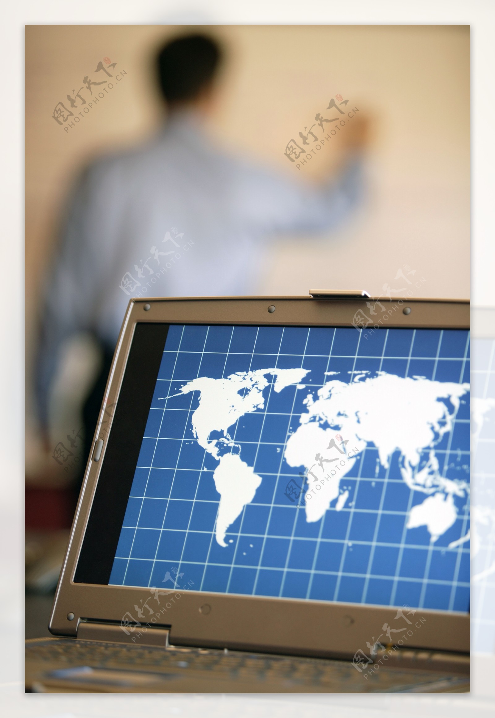 全球商务导航电脑显示图片