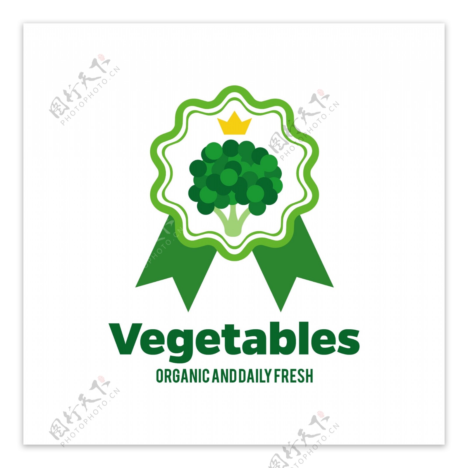 生鲜蔬菜标志设计矢量素材下载
