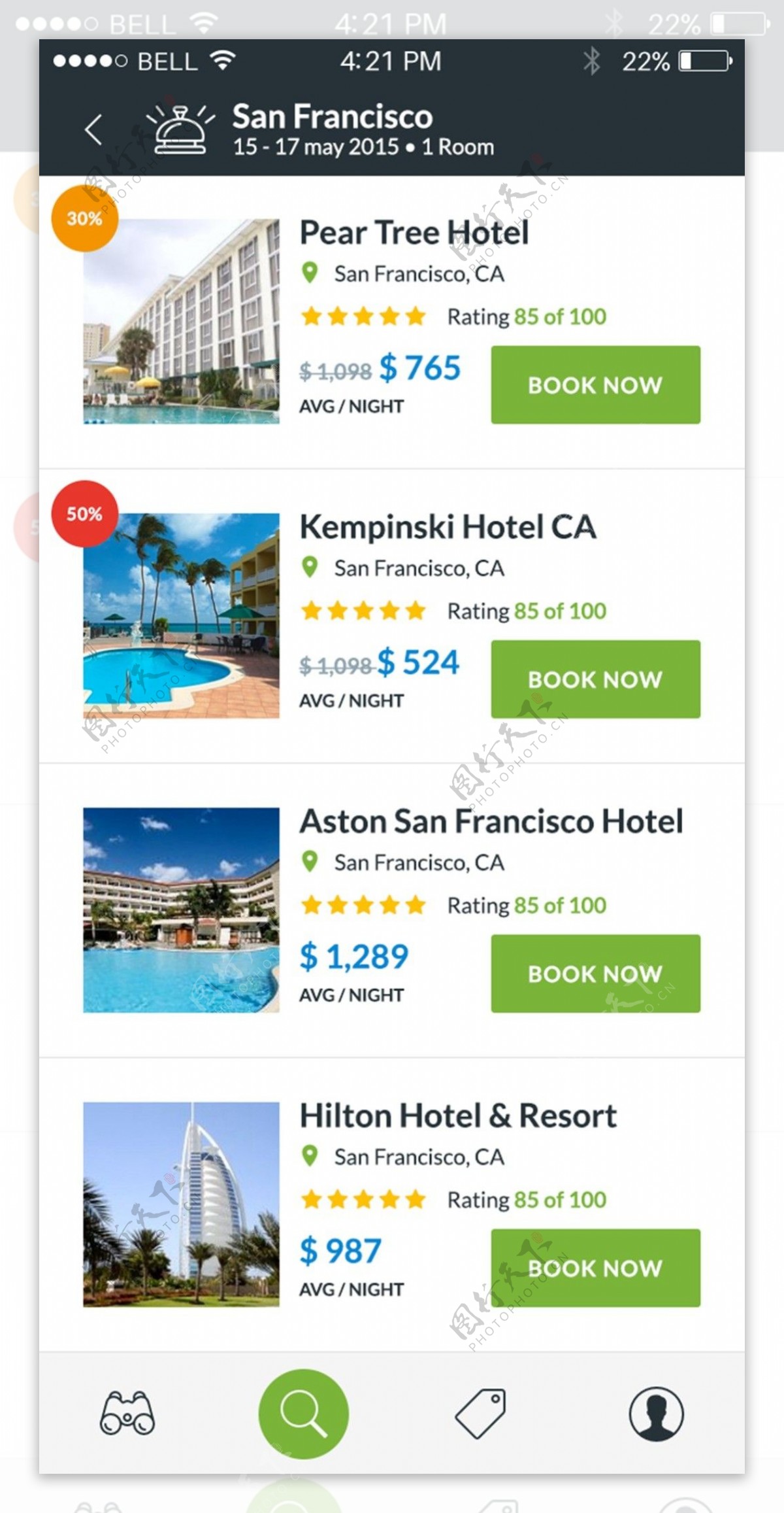 旅店app界面设计