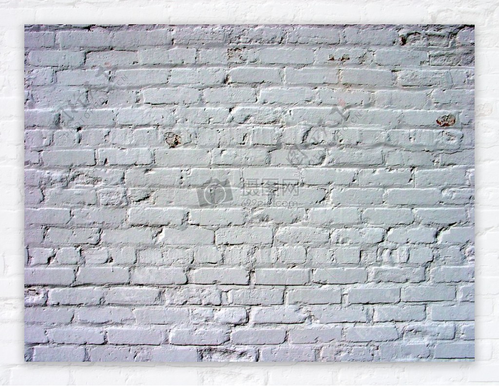 白色砖墙抽象背景图案