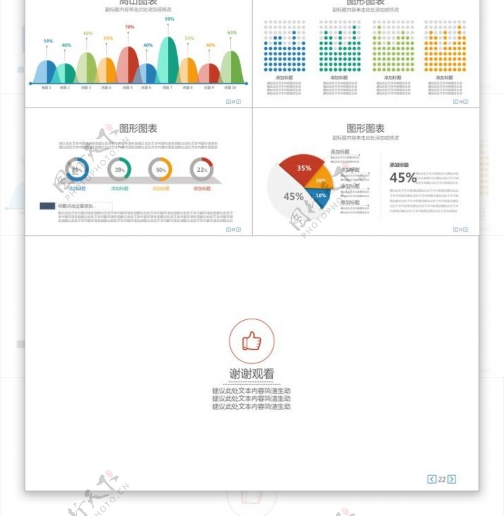 商业计划团队介绍产品宣传数据图表专业