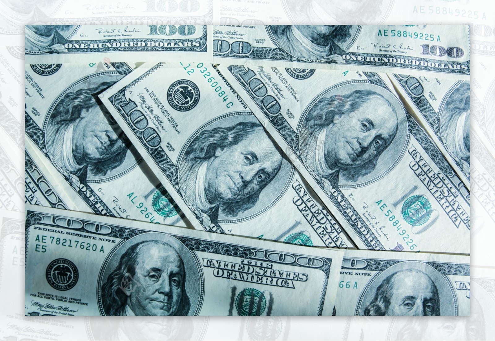 美元钞票背景图片
