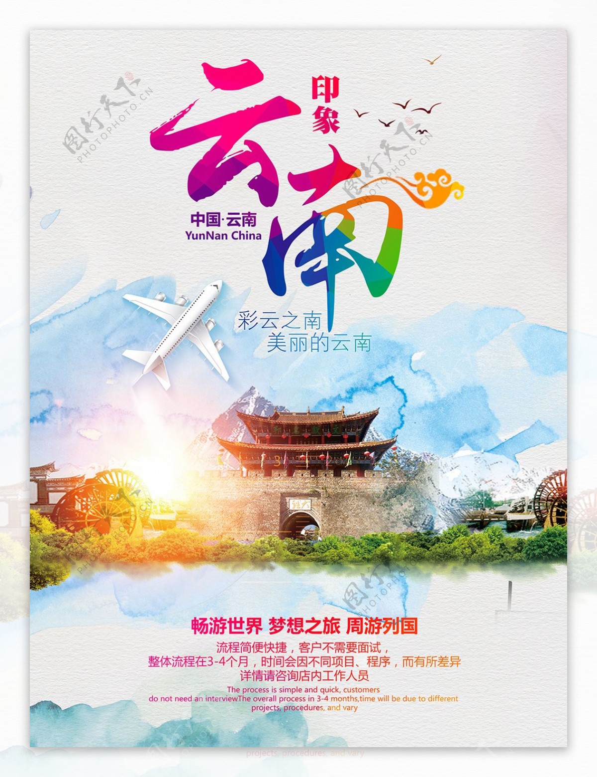 云南印象旅游海报设计