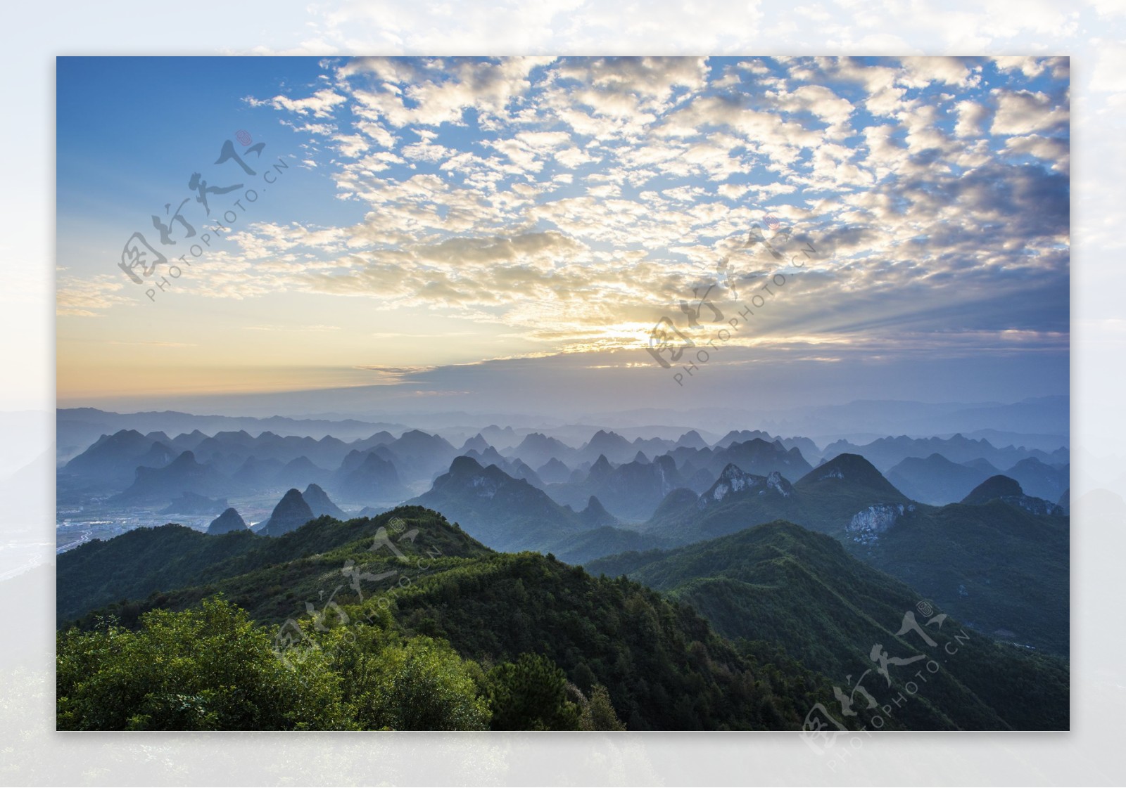 广西桂林尧山风景