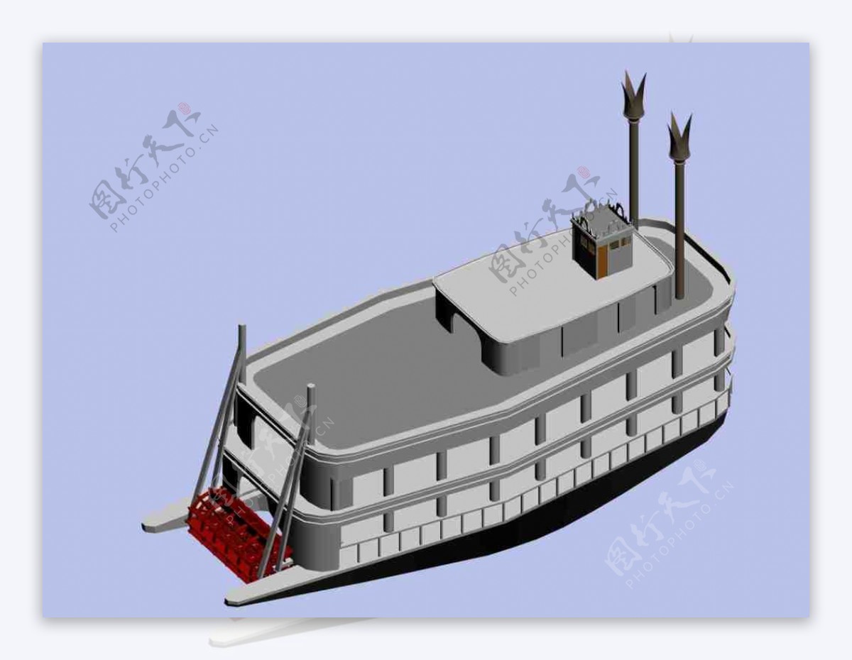 异行船游艇3D模型交通工具船