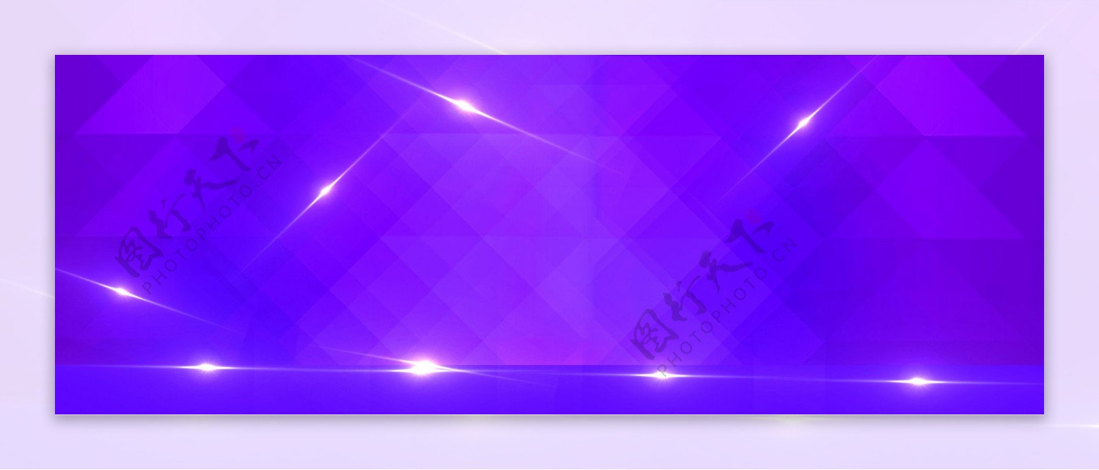 紫色炫酷立体banner