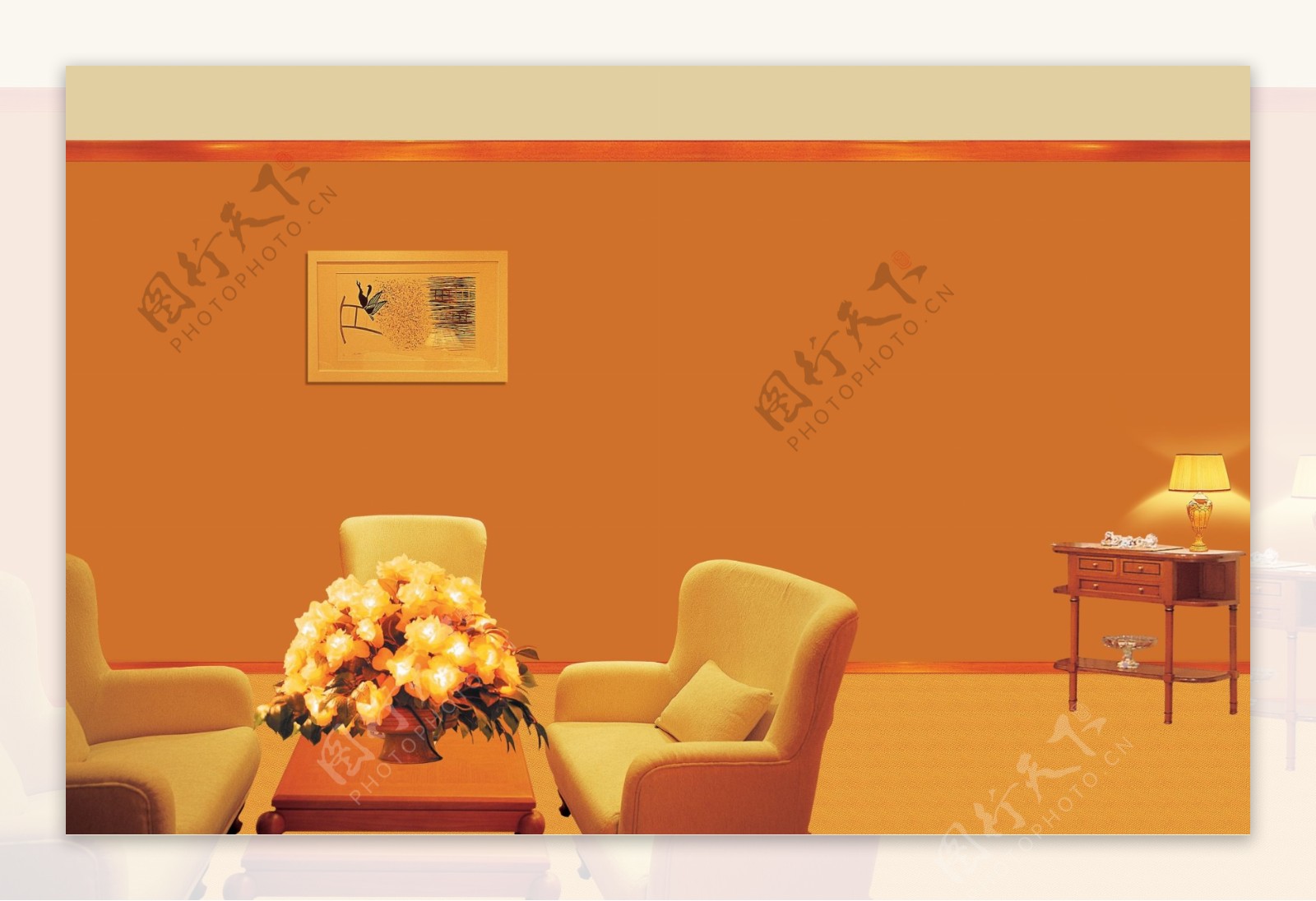 清新淡雅居家生活室內設計海報廣告設計