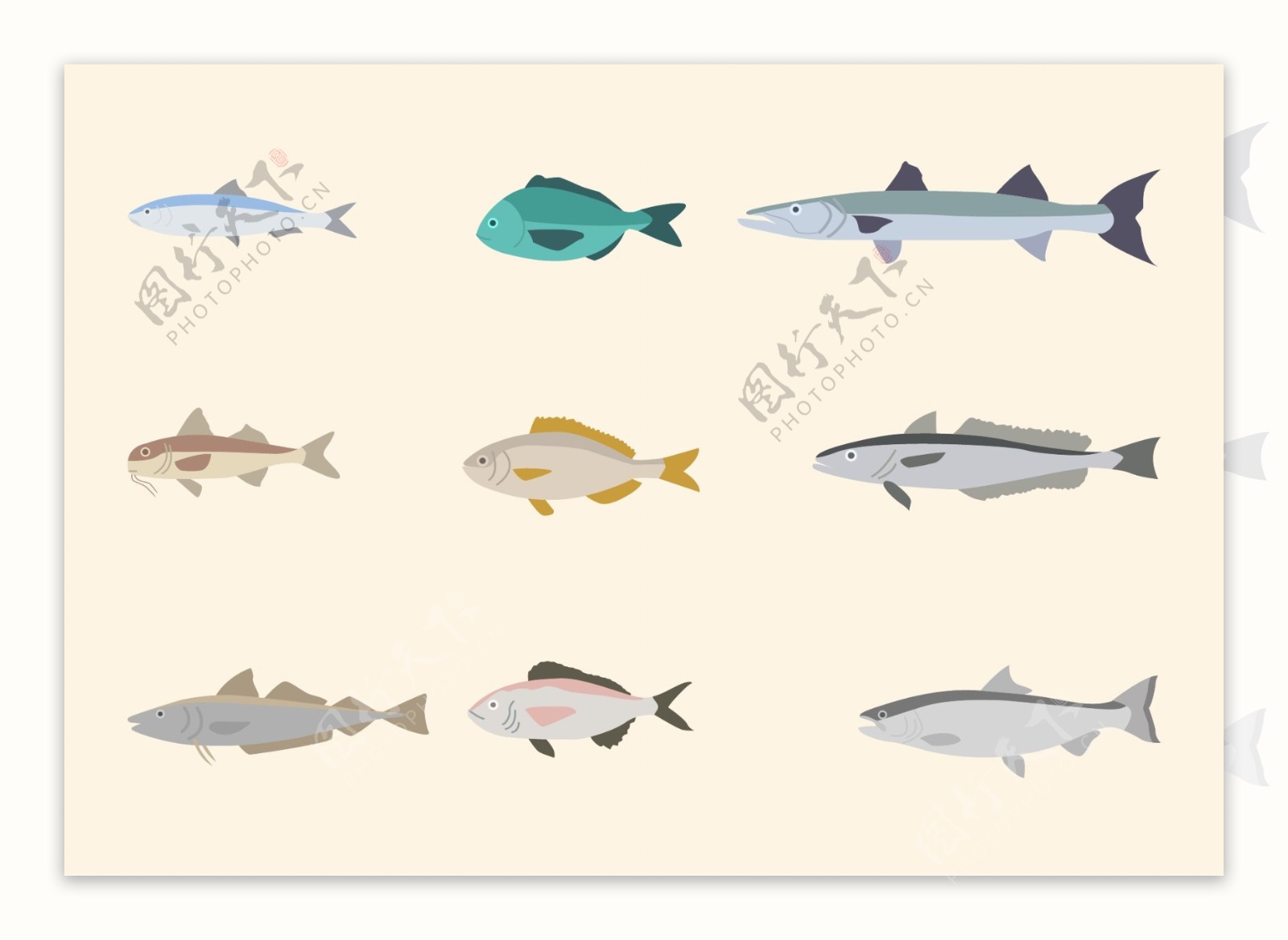 鱼类图标