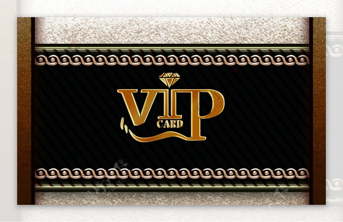 娱乐会所VIP会员卡模板