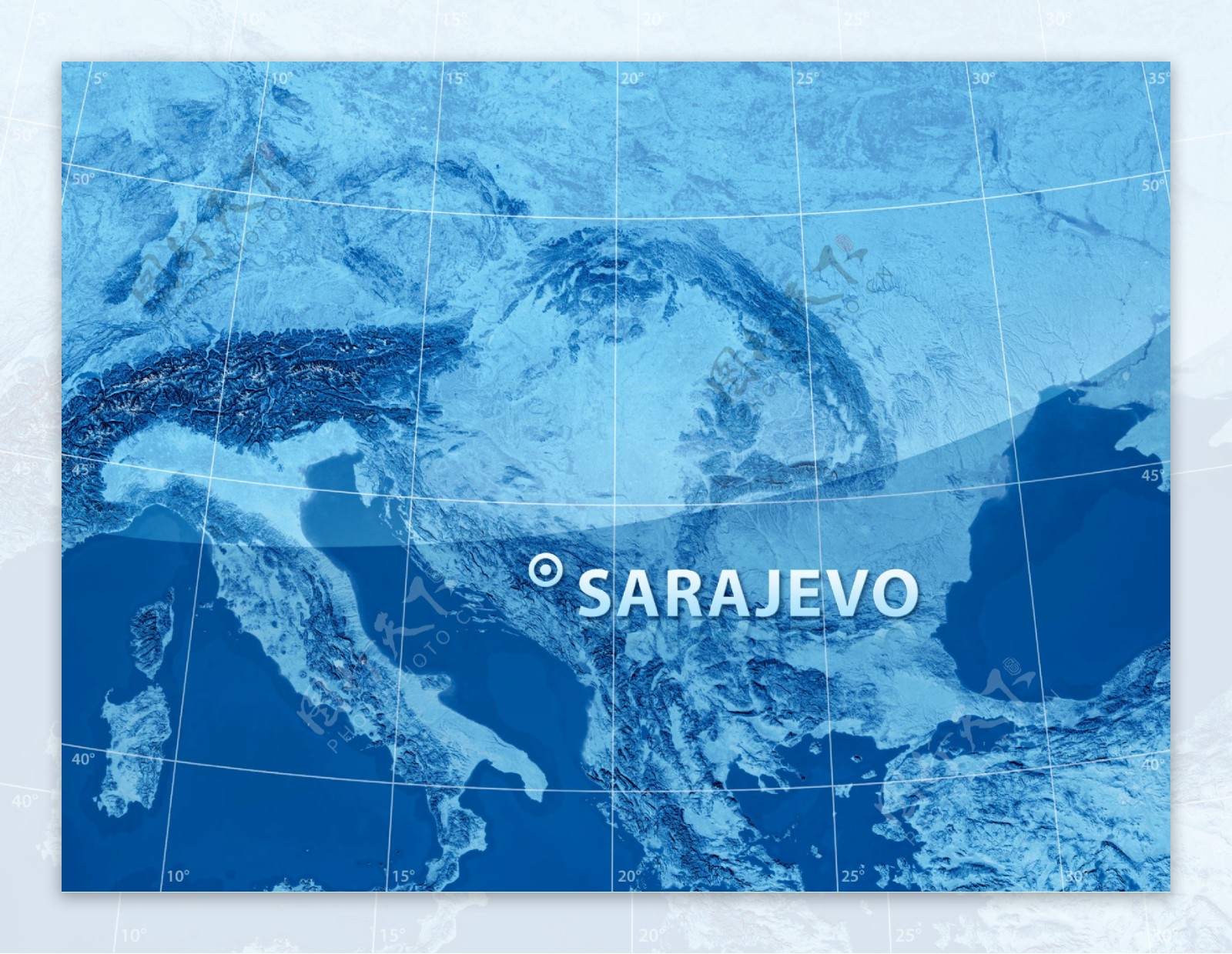萨拉热窝地图图片
