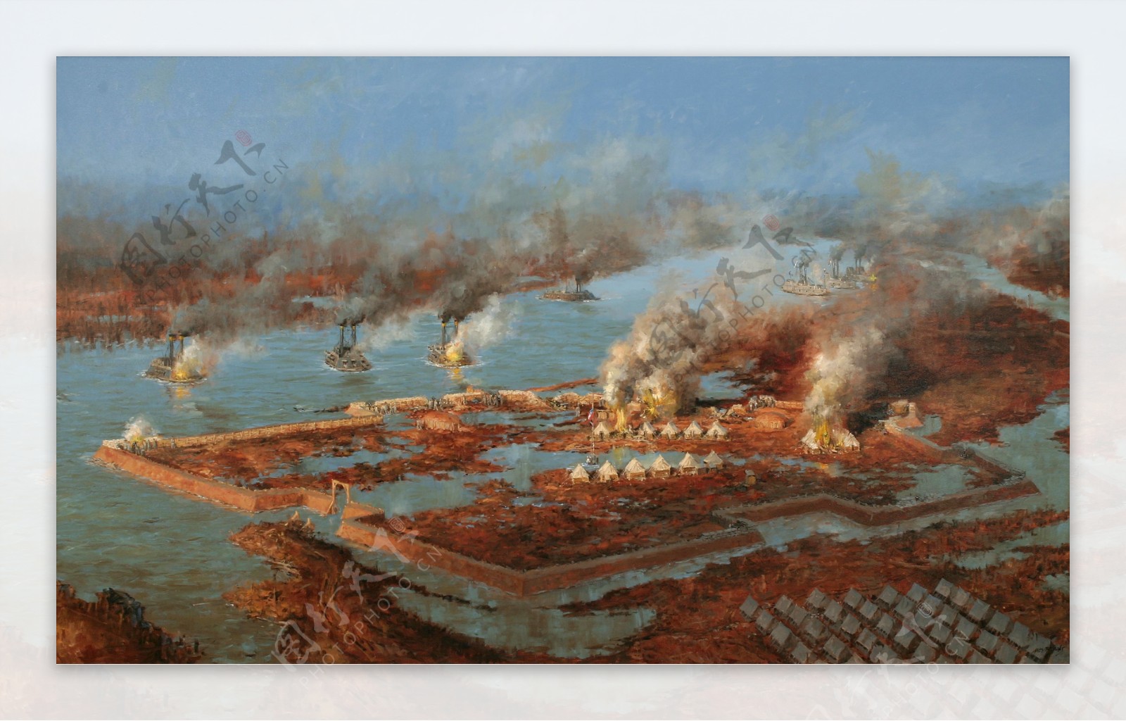 欧洲战争油画图片