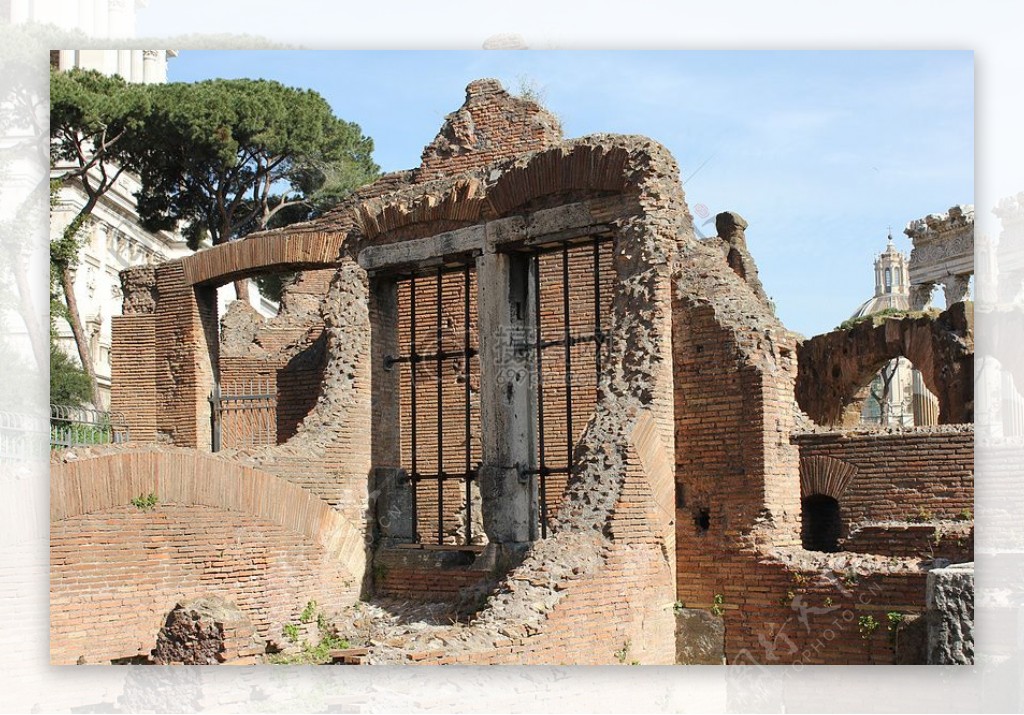 古罗马的废弃建筑